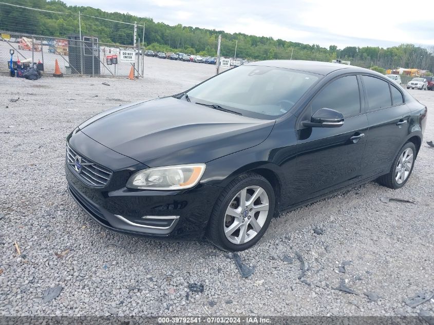 2015 Volvo S60 T5 VIN: YV126MFJ4F1346497 Lot: 39792541