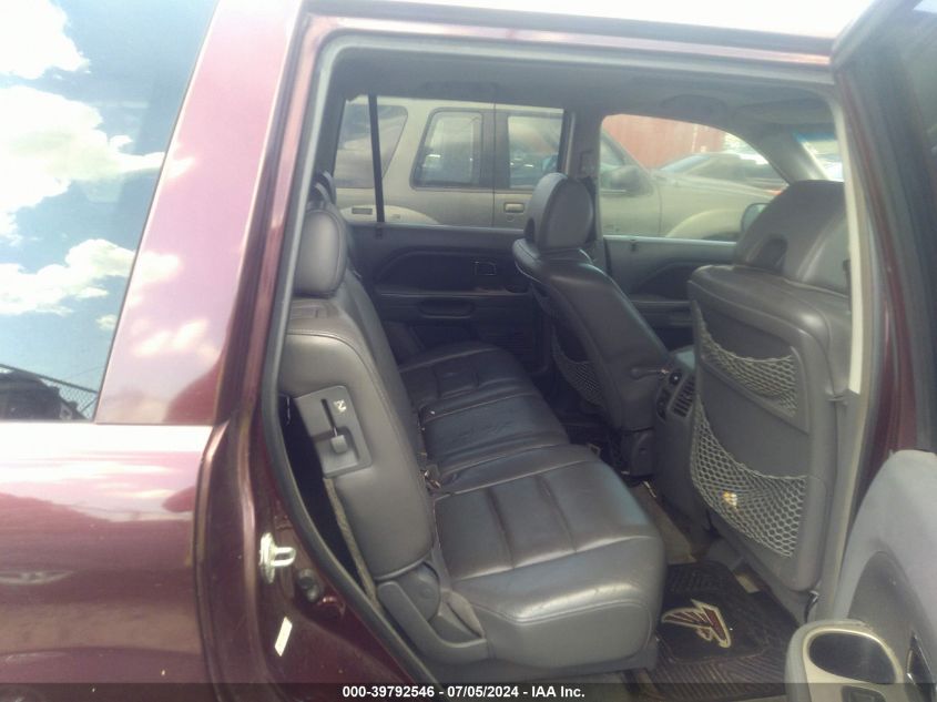 2007 Honda Pilot Ex-L VIN: 5FNYF28537B001720 Lot: 39792546