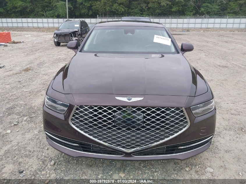 2020 Genesis G90 Premium VIN: KMTF34PA6LU075615 Lot: 39792575