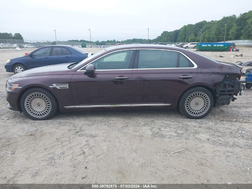 2020 Genesis G90 Premium VIN: KMTF34PA6LU075615 Lot: 39792575