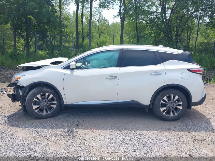 2017 Nissan Murano Sl VIN: 5N1AZ2MH1HN118915 Lot: 39792645