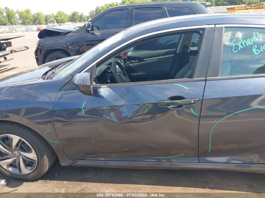 2020 Honda Civic Lx VIN: 19XFC2F67LE013364 Lot: 39792666