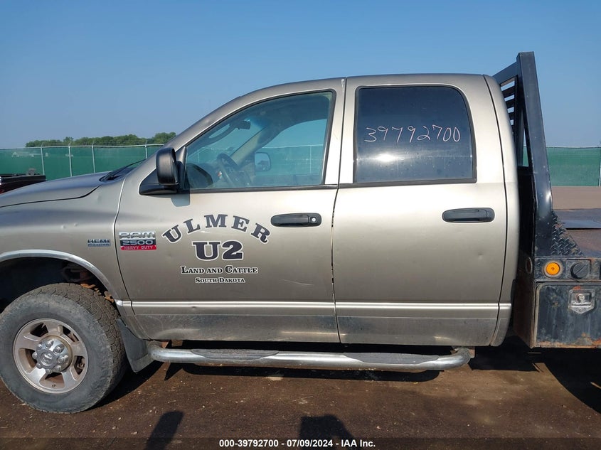 2009 Dodge Ram 2500 VIN: 3D7KS28T49G542942 Lot: 39792700