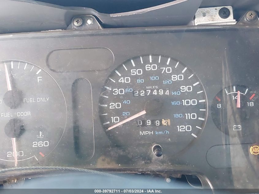 1995 Dodge Ram 1500 VIN: 1B7HC16X5SS278811 Lot: 39792711