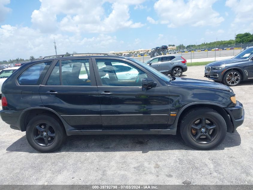 2003 BMW X5 3.0I VIN: 5UXFA53533LV80258 Lot: 39792798