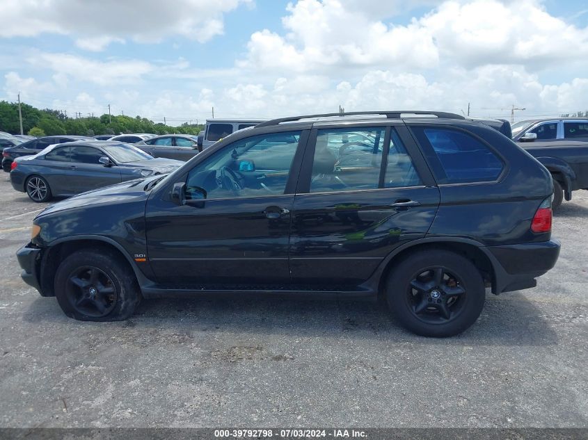 2003 BMW X5 3.0I VIN: 5UXFA53533LV80258 Lot: 39792798