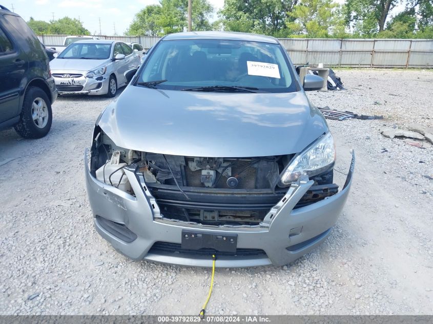 2013 Nissan Sentra S VIN: 3N1AB7AP0DL789992 Lot: 39792829