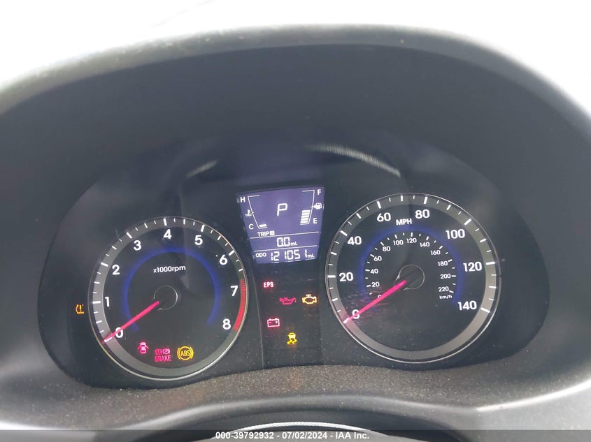 2012 Hyundai Accent Gls VIN: KMHCU4AE2CU069395 Lot: 39792932