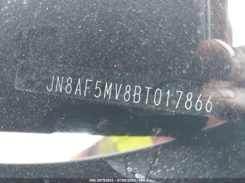 2011 Nissan Juke Sl VIN: JN8AF5MV8BT017866 Lot: 39792933