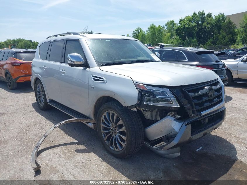 2021 Nissan Armada Platinum 4Wd VIN: JN8AY2DB8M9793767 Lot: 39792962