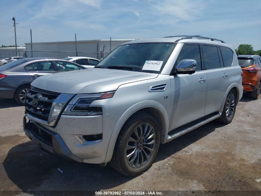 2021 Nissan Armada Platinum 4Wd VIN: JN8AY2DB8M9793767 Lot: 39792962