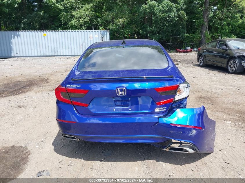 2021 Honda Accord Sport Special Edition VIN: 1HGCV1F40MA011449 Lot: 39792964