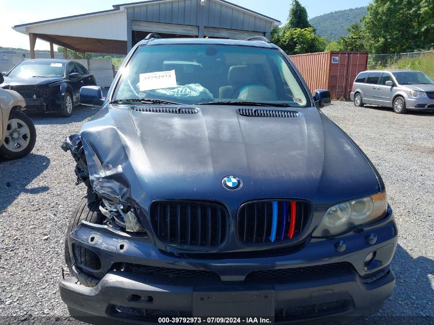 2005 BMW X5 3.0I VIN: 5UXFA13555LY00429 Lot: 39792973