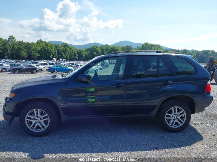 2005 BMW X5 3.0I VIN: 5UXFA13555LY00429 Lot: 39792973