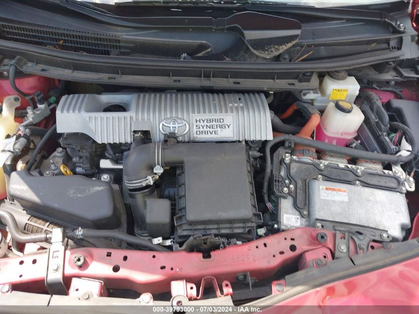 2012 Toyota Prius Two VIN: JTDKN3DU0C1561287 Lot: 39793000