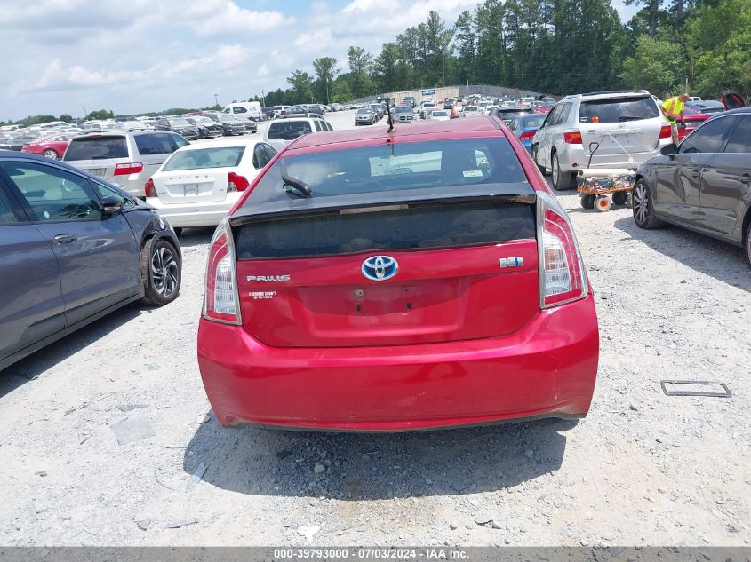 2012 Toyota Prius Two VIN: JTDKN3DU0C1561287 Lot: 39793000