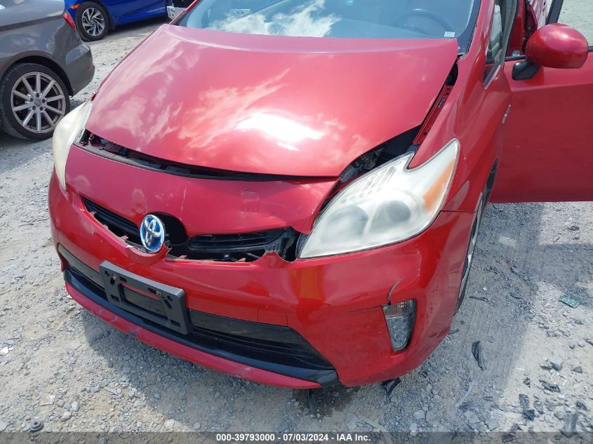 2012 Toyota Prius Two VIN: JTDKN3DU0C1561287 Lot: 39793000