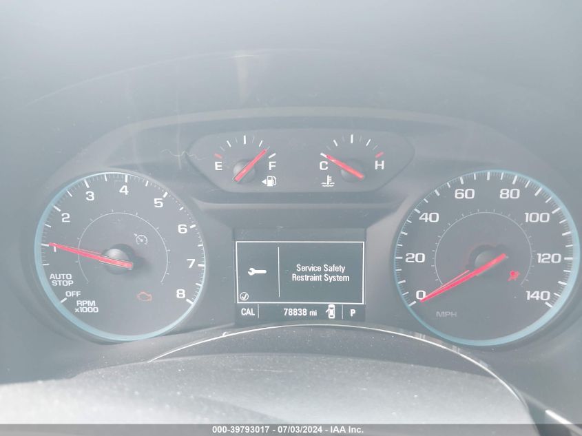 2018 Chevrolet Equinox Lt VIN: 3GNAXJEV2JL135213 Lot: 39793017