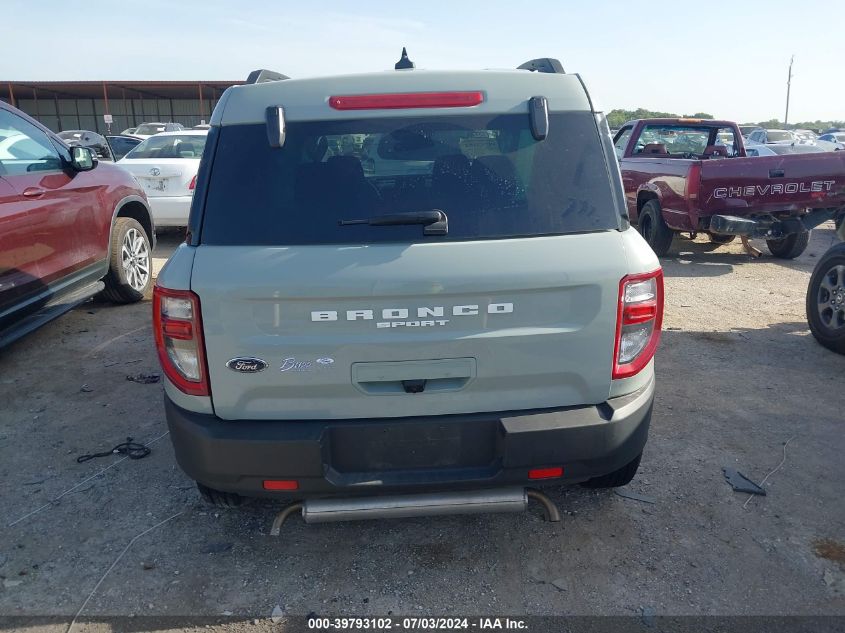 2022 Ford Bronco Sport Big Bend VIN: 3FMCR9B69NRE04393 Lot: 39793102