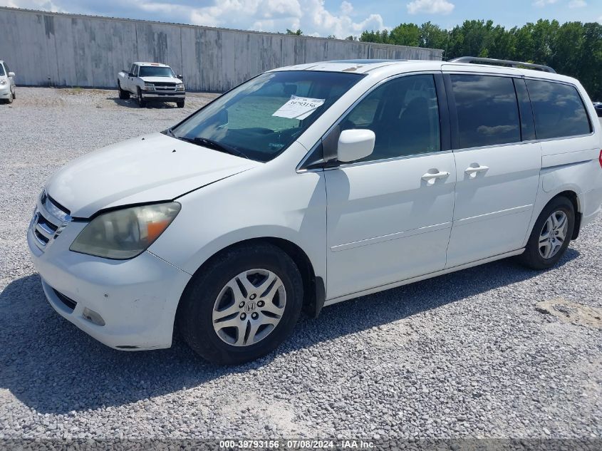 2007 Honda Odyssey Ex-L VIN: 5FNRL38747B402696 Lot: 39793156