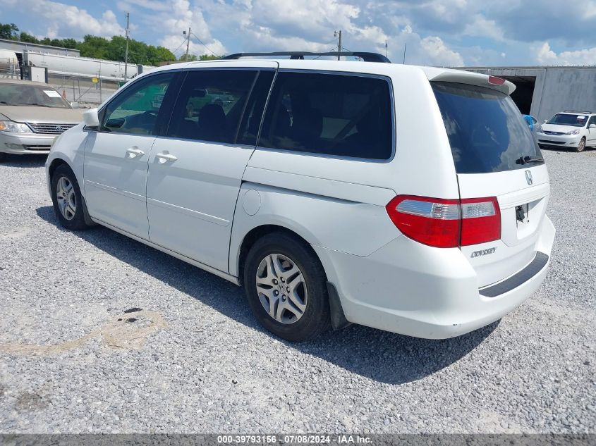 2007 Honda Odyssey Ex-L VIN: 5FNRL38747B402696 Lot: 39793156