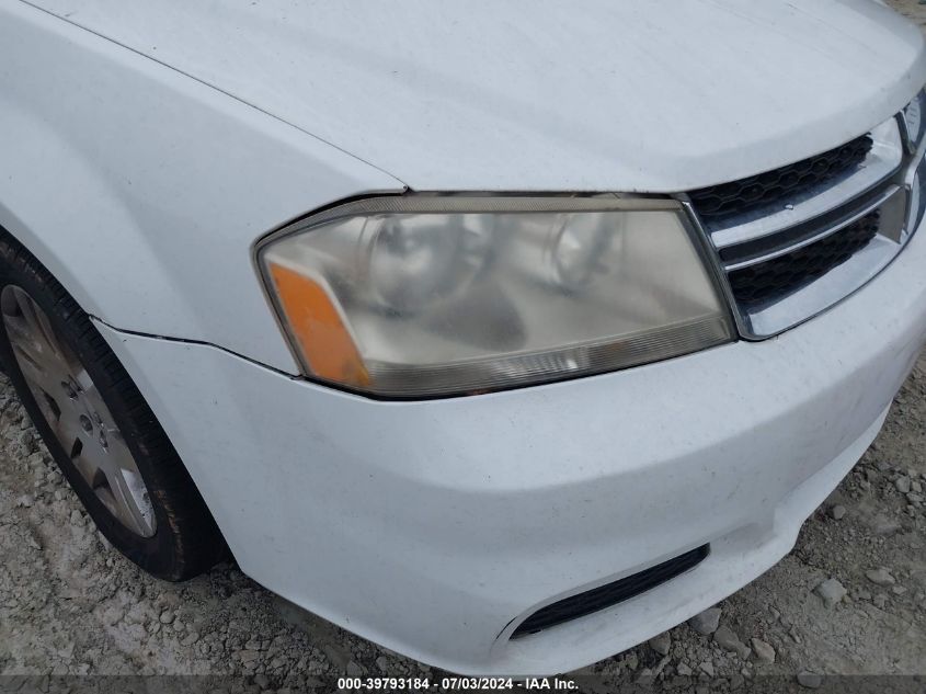 2014 Dodge Avenger Se VIN: 1C3CDZABXEN169608 Lot: 39793184