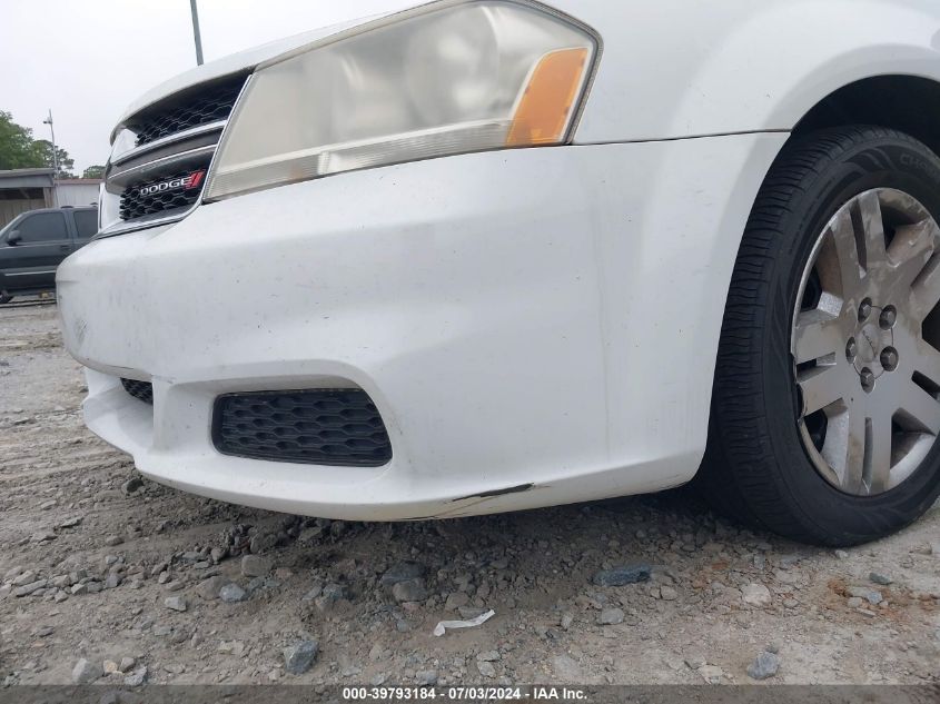 2014 Dodge Avenger Se VIN: 1C3CDZABXEN169608 Lot: 39793184