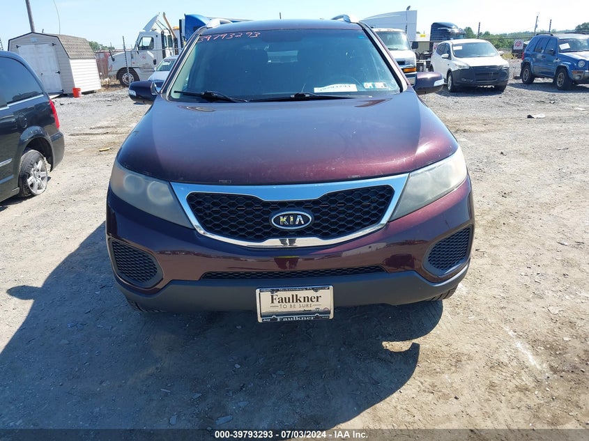 2011 Kia Sorento Lx V6 VIN: 5XYKTDA20BG165809 Lot: 39793293