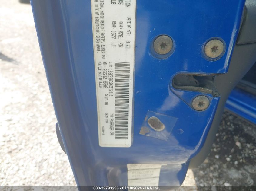 2004 Dodge Neon Sxt VIN: 1B3ES56C34D512110 Lot: 39793296