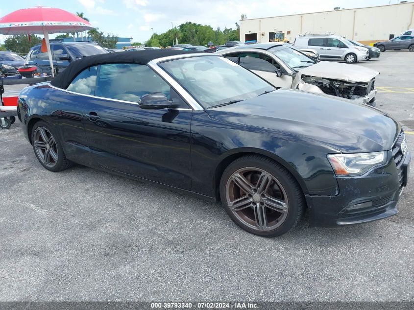 2013 Audi A5 2.0T Premium VIN: WAULFAFH2DN009805 Lot: 39793340