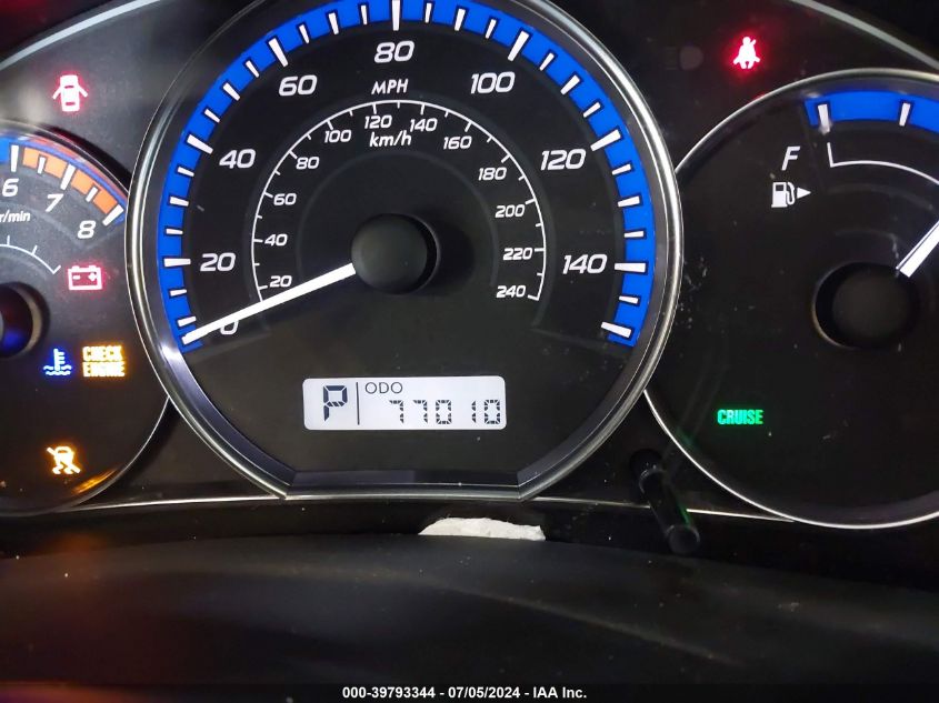 2010 Subaru Forester 2.5X VIN: JF2SH6BC2AH771172 Lot: 39793344