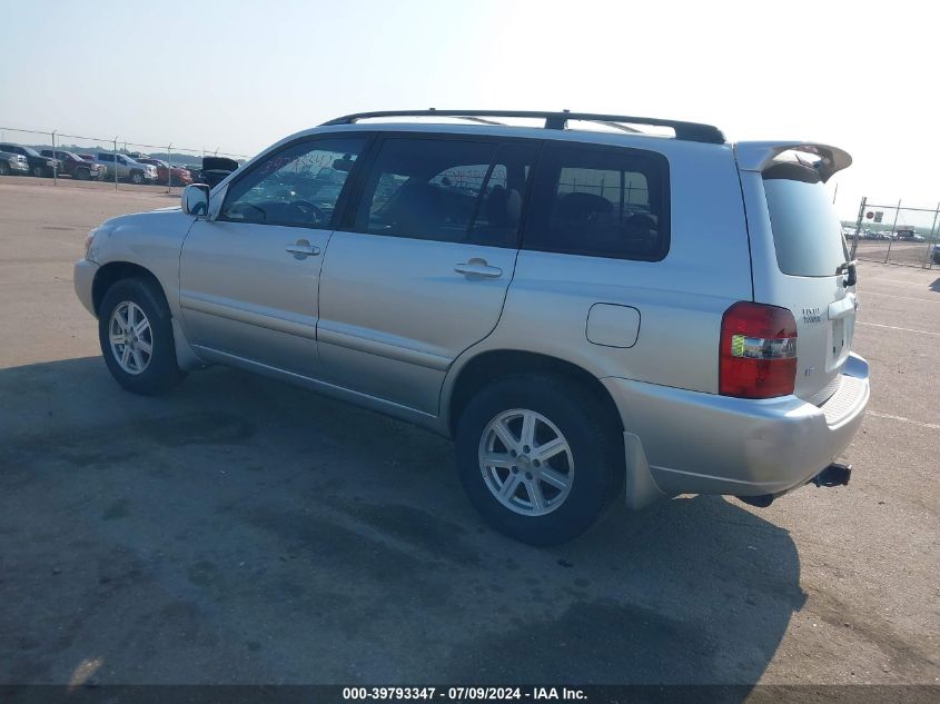 2006 Toyota Highlander V6 VIN: JTEGP21A360096854 Lot: 39793347