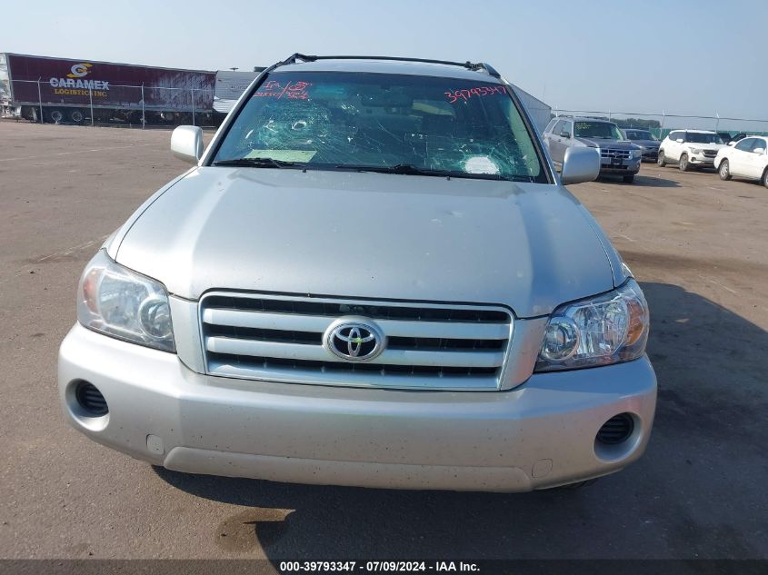 2006 Toyota Highlander V6 VIN: JTEGP21A360096854 Lot: 39793347