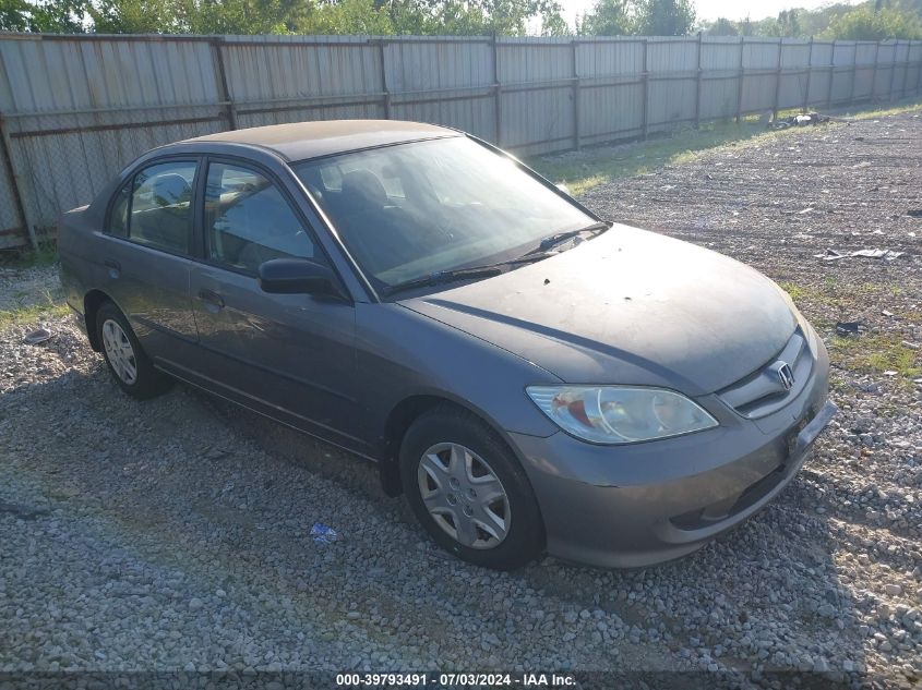 1HGES16325L004999 | 2005 HONDA CIVIC