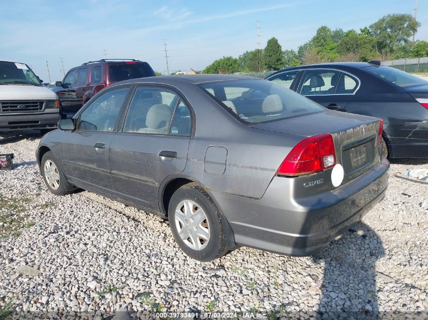 1HGES16325L004999 | 2005 HONDA CIVIC