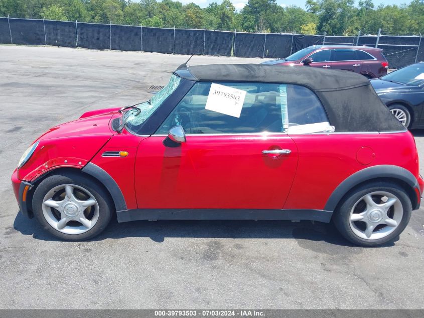 2005 Mini Cooper VIN: WMWRF33425TG11921 Lot: 39793503