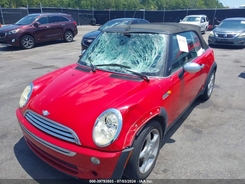 2005 Mini Cooper VIN: WMWRF33425TG11921 Lot: 39793503