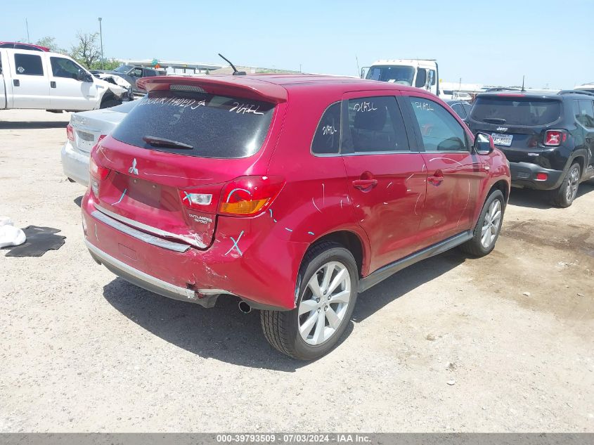 2014 Mitsubishi Outlander Sport Se VIN: 4A4AR4AU6EE033395 Lot: 39793509