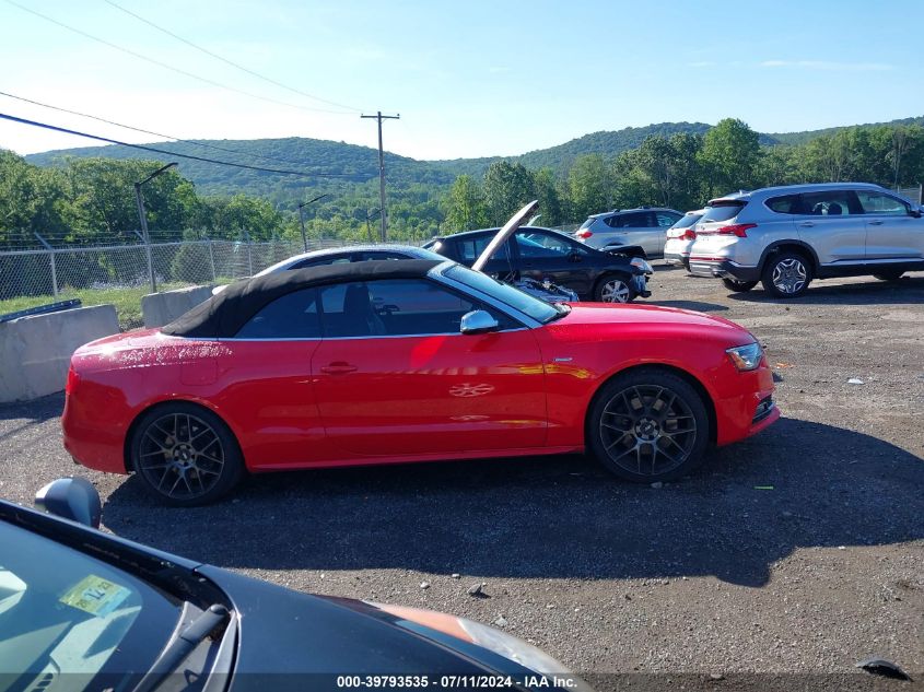 2013 Audi S5 3.0T Premium Plus VIN: WAUCGAFH0DN012196 Lot: 39793535