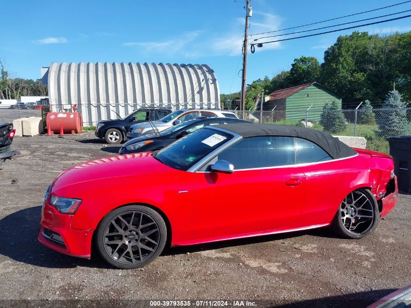 2013 Audi S5 3.0T Premium Plus VIN: WAUCGAFH0DN012196 Lot: 39793535