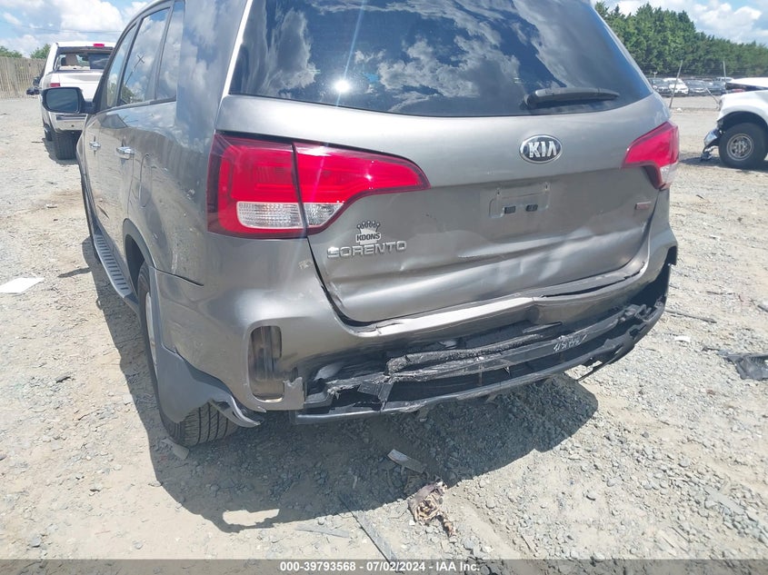 2014 Kia Sorento Lx VIN: 5XYKT3A60EG506837 Lot: 39793568