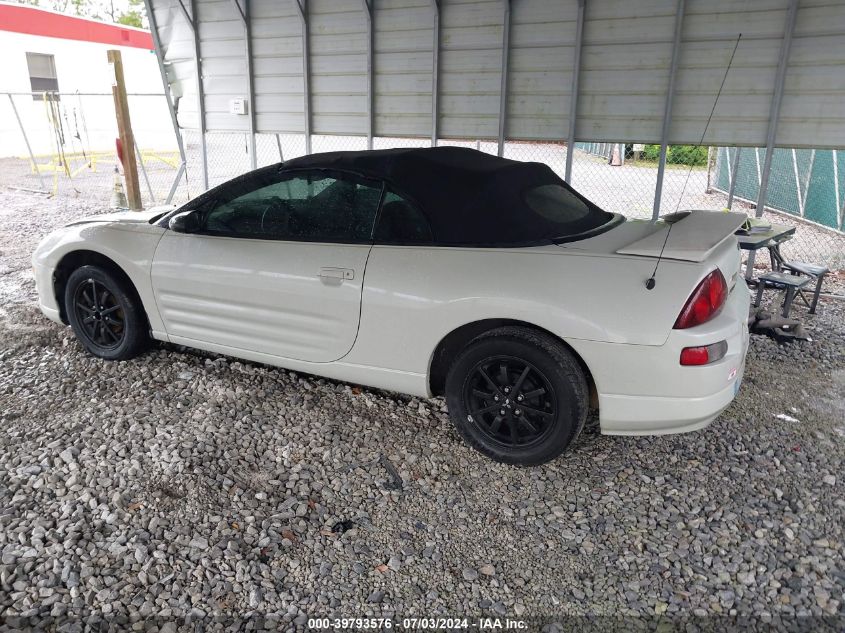 2001 Mitsubishi Eclipse Spyder Gs VIN: 4A3AE45G51E173047 Lot: 39793576