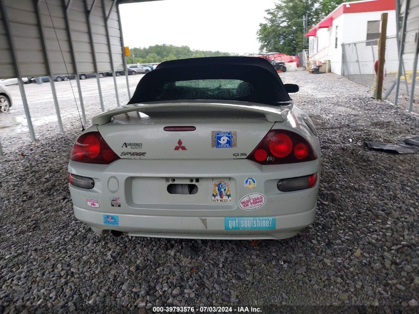 2001 Mitsubishi Eclipse Spyder Gs VIN: 4A3AE45G51E173047 Lot: 39793576