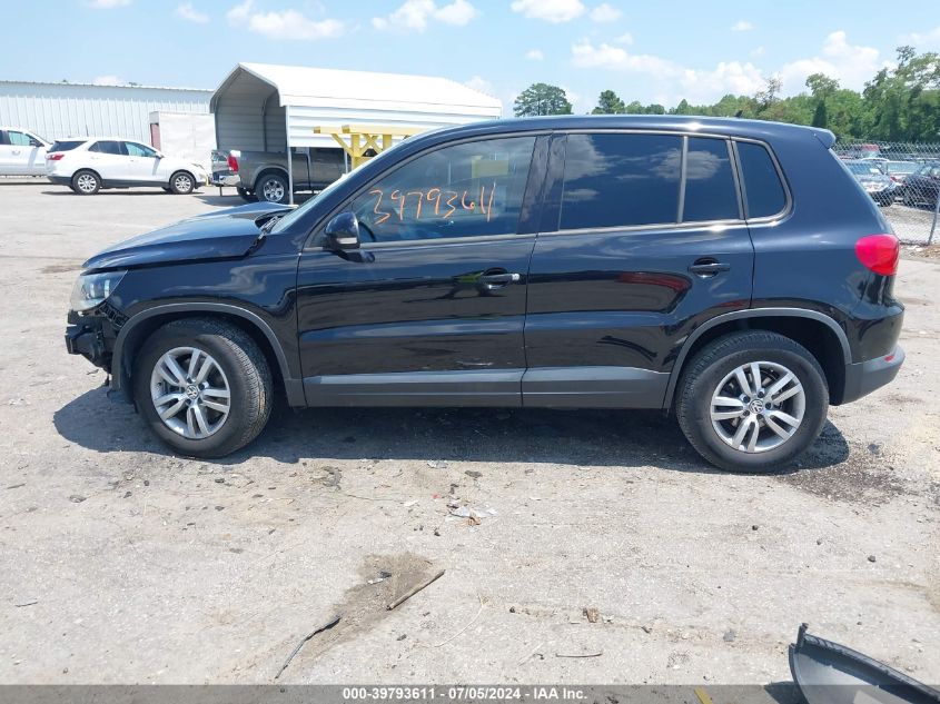 2012 Volkswagen Tiguan S VIN: WVGBV7AX5CW597285 Lot: 39793611