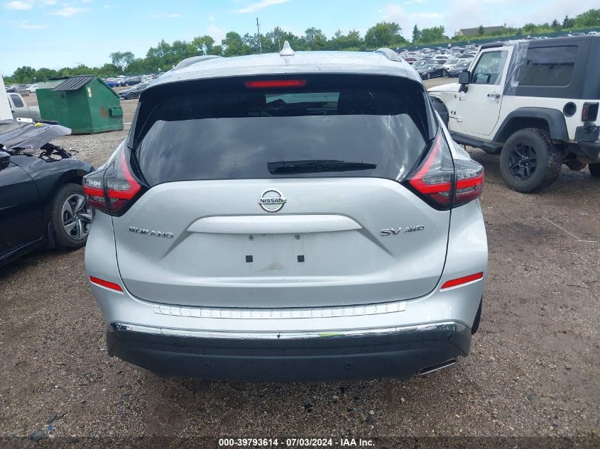 2019 Nissan Murano Sv VIN: 5N1AZ2MS9KN136047 Lot: 39793614