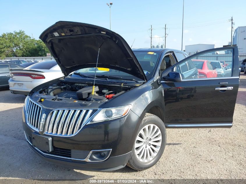 2012 Lincoln Mkx VIN: 2LMDJ6JKXCBL12623 Lot: 39793646