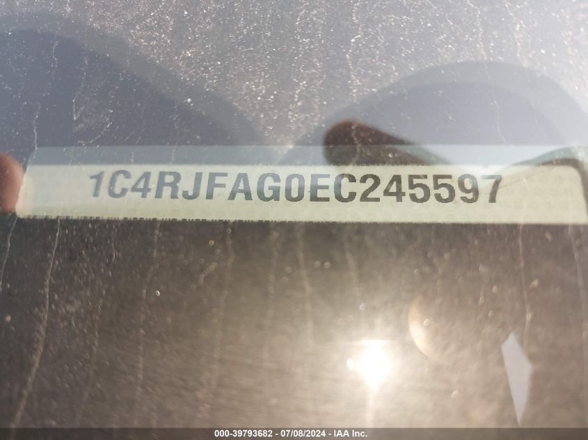 2014 Jeep Grand Cherokee Laredo VIN: 1C4RJFAG0EC245597 Lot: 39793682