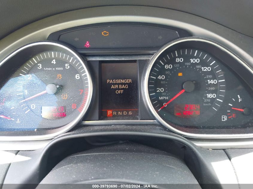 2007 Audi Q7 4.2 Premium VIN: WA1BV74L77D037938 Lot: 39793690