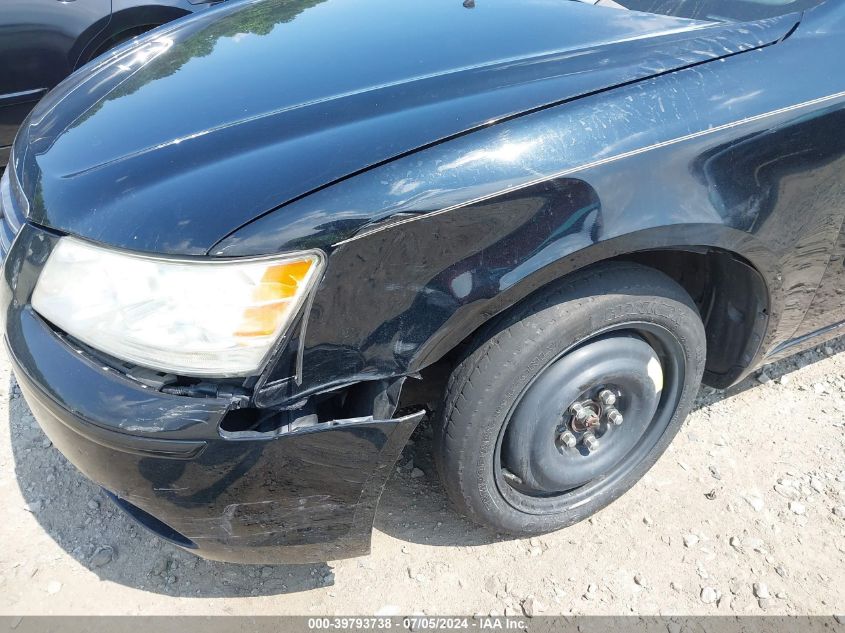 2009 Hyundai Sonata Gls VIN: 5NPET46C79H416407 Lot: 39793738