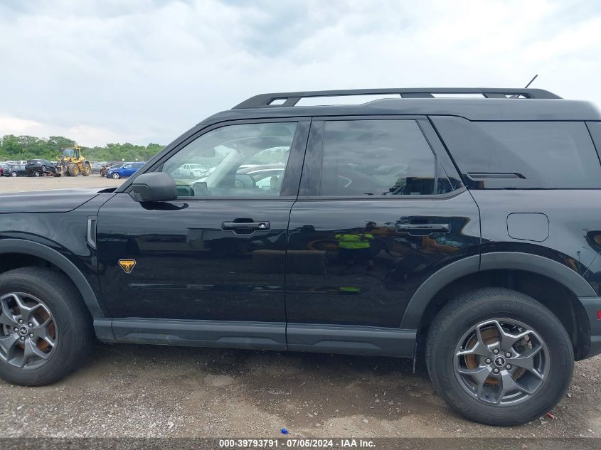 2021 Ford Bronco Sport Badlands VIN: 3FMCR9D93MRA02374 Lot: 39793791